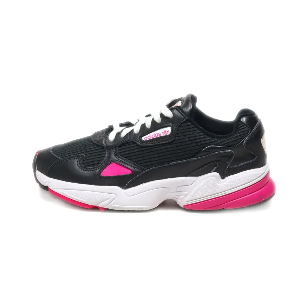 Adidas Falcon Sport Shoes Leather Black Colour For Women