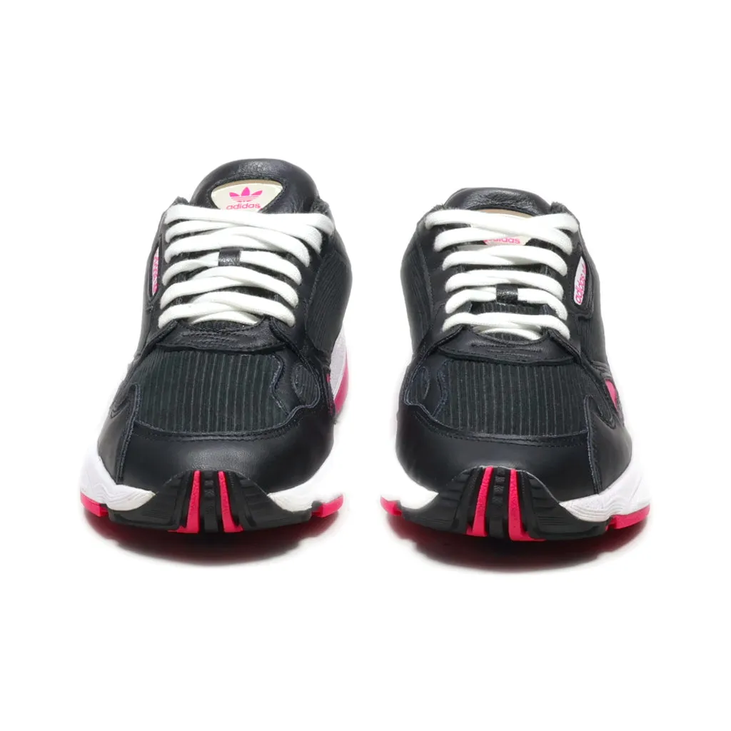 Adidas Falcon Sport Shoes Leather Black Colour For Women