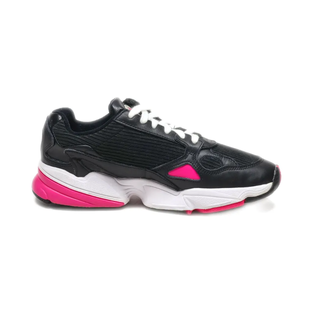 Adidas Falcon Sport Shoes Leather Black Colour For Women