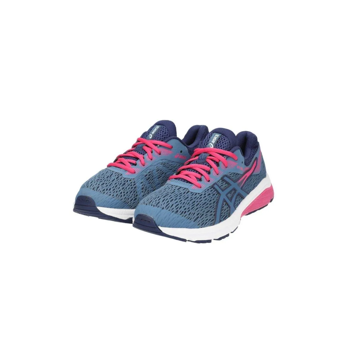 Asics Gt1000 7 Gs Running Sport Shoes Fabric Blue Colour For Women