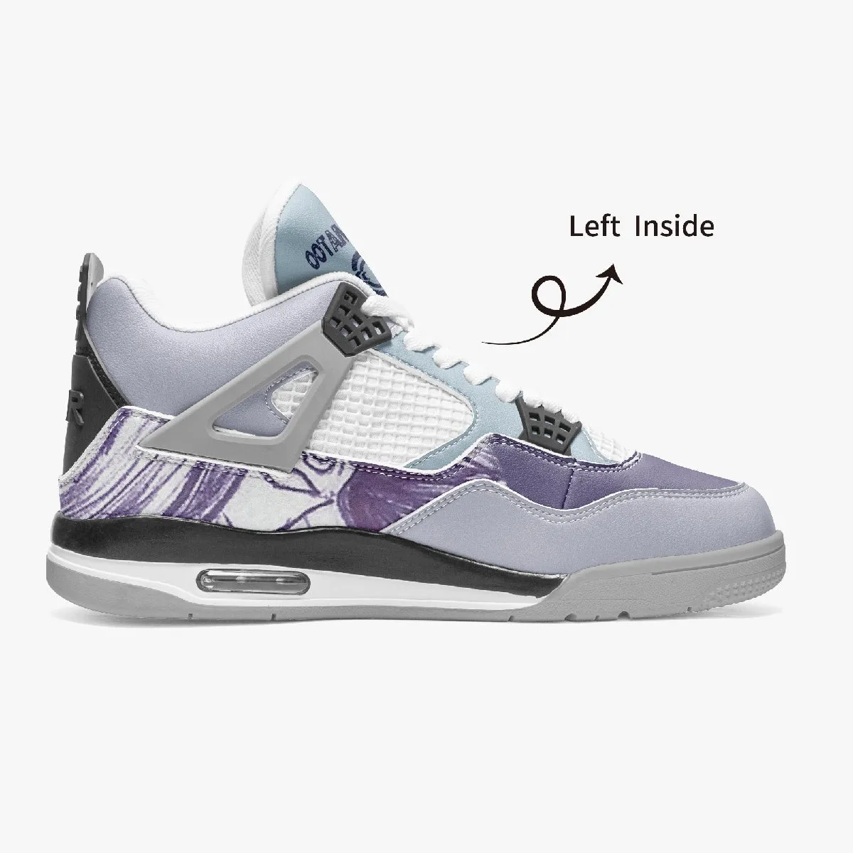 Basketball Sneakers -Grey Sole / Lady Purple