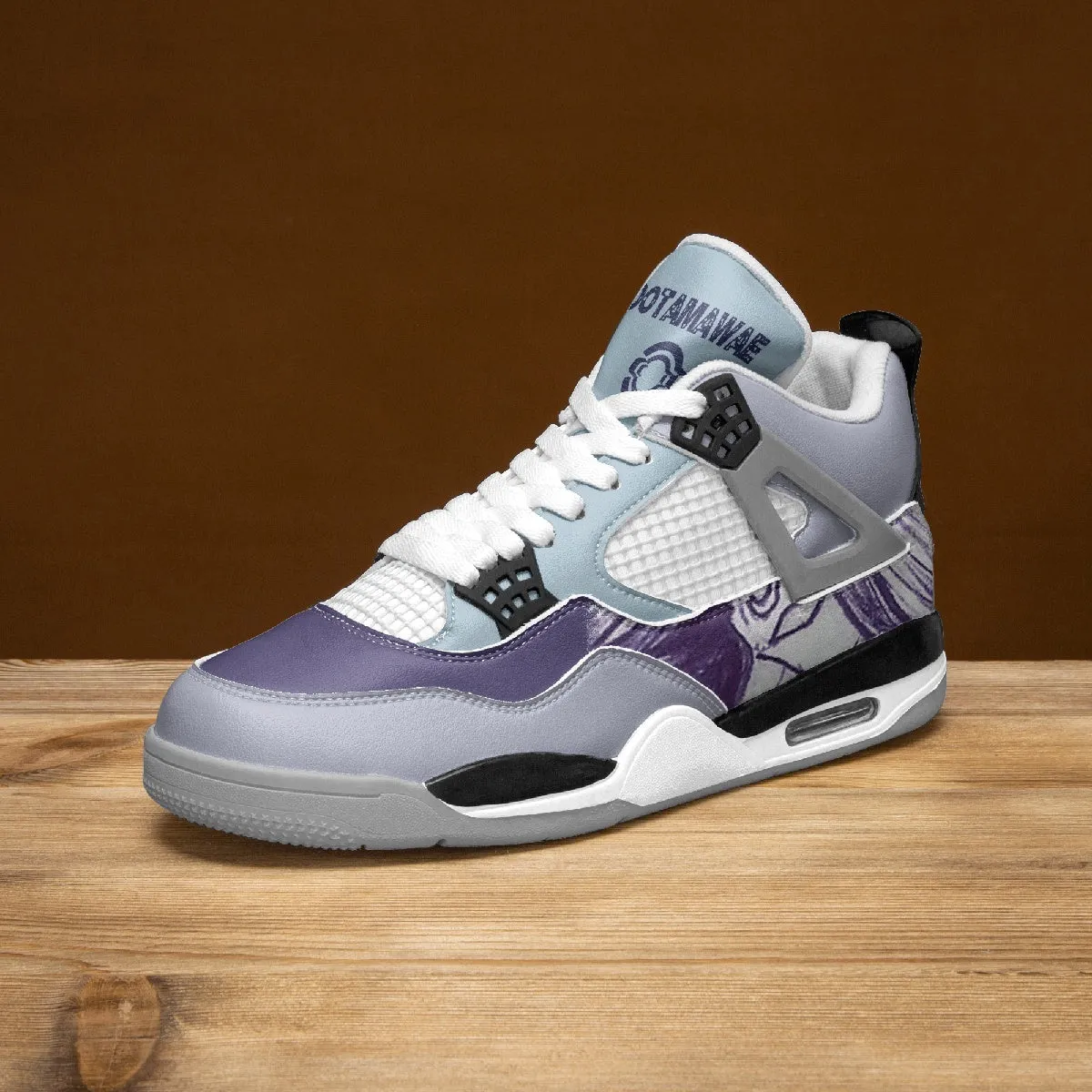 Basketball Sneakers -Grey Sole / Lady Purple