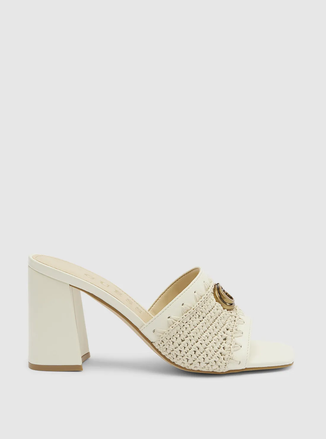 Beige Gellian Block Heel