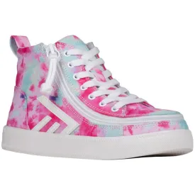 Billy Footwear (Kids) - Pink Watercolour Core Skate Canvas Shoes