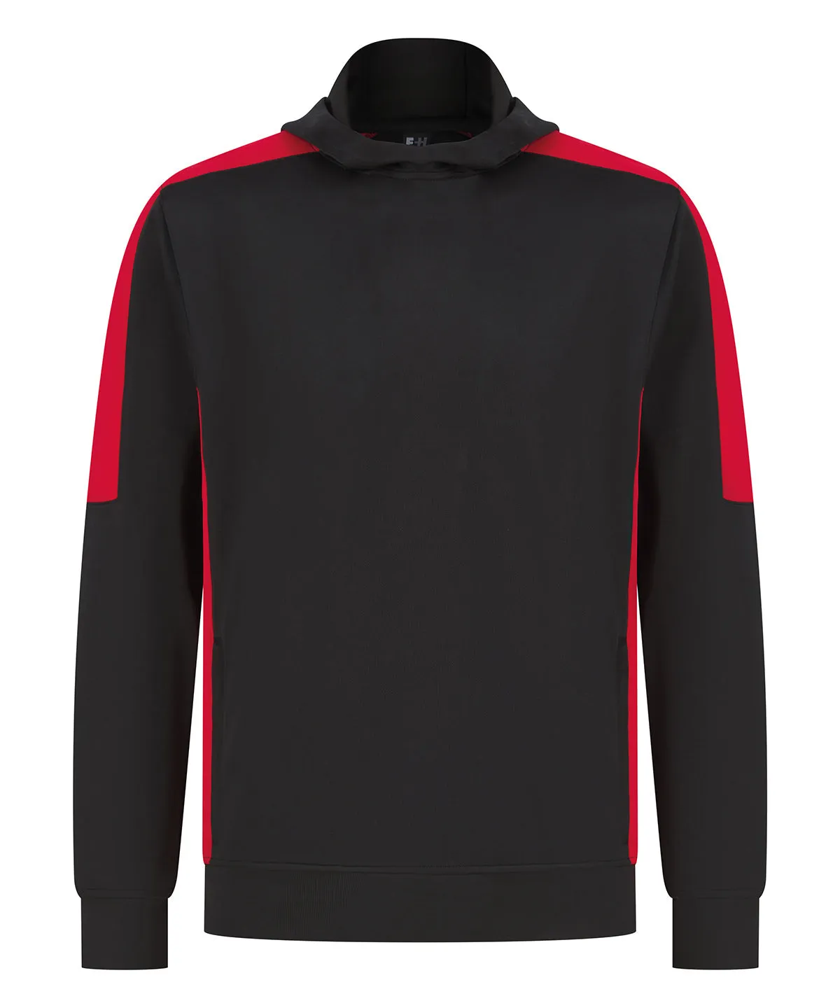 Black/Red - Contrast team hoodie