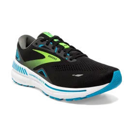 Brooks | Adrenaline GTS 23 | Men's | Black/Hawaiian Ocean/Green