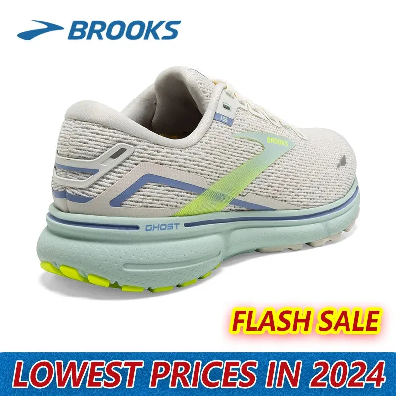 BROOKS Ghost 15 Women's Jogging Shoes Training Shoes Casual Sneakers Shock-absorbing outdoor running shoes are comfortable