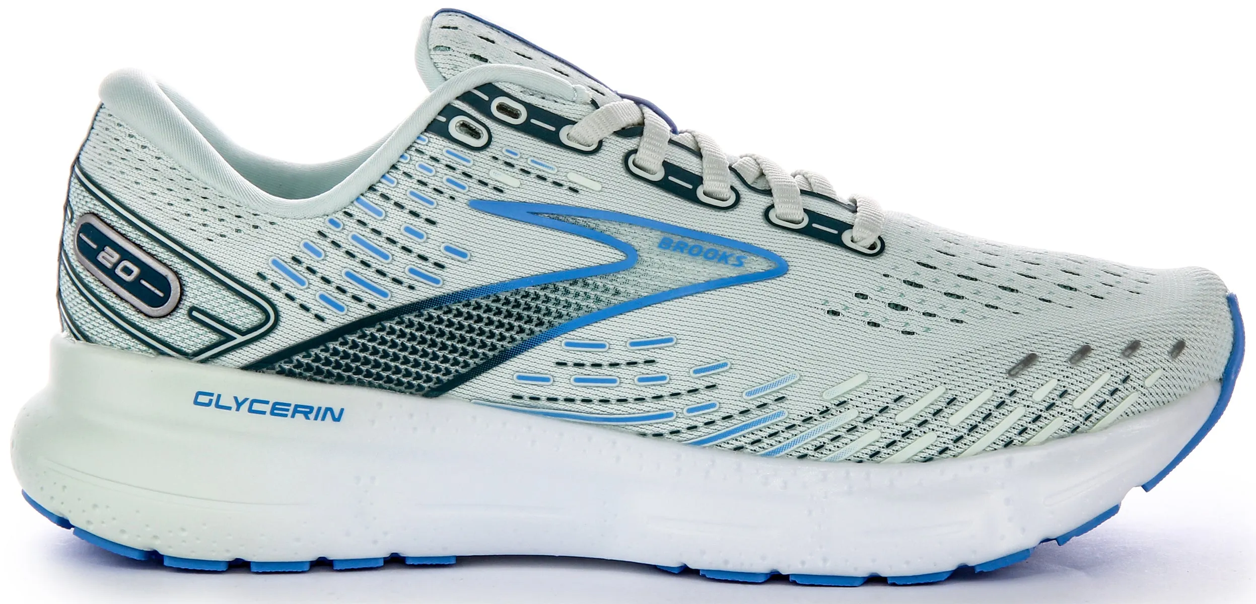 Brooks Glycerine 20 In Light Blue | Regular Fit