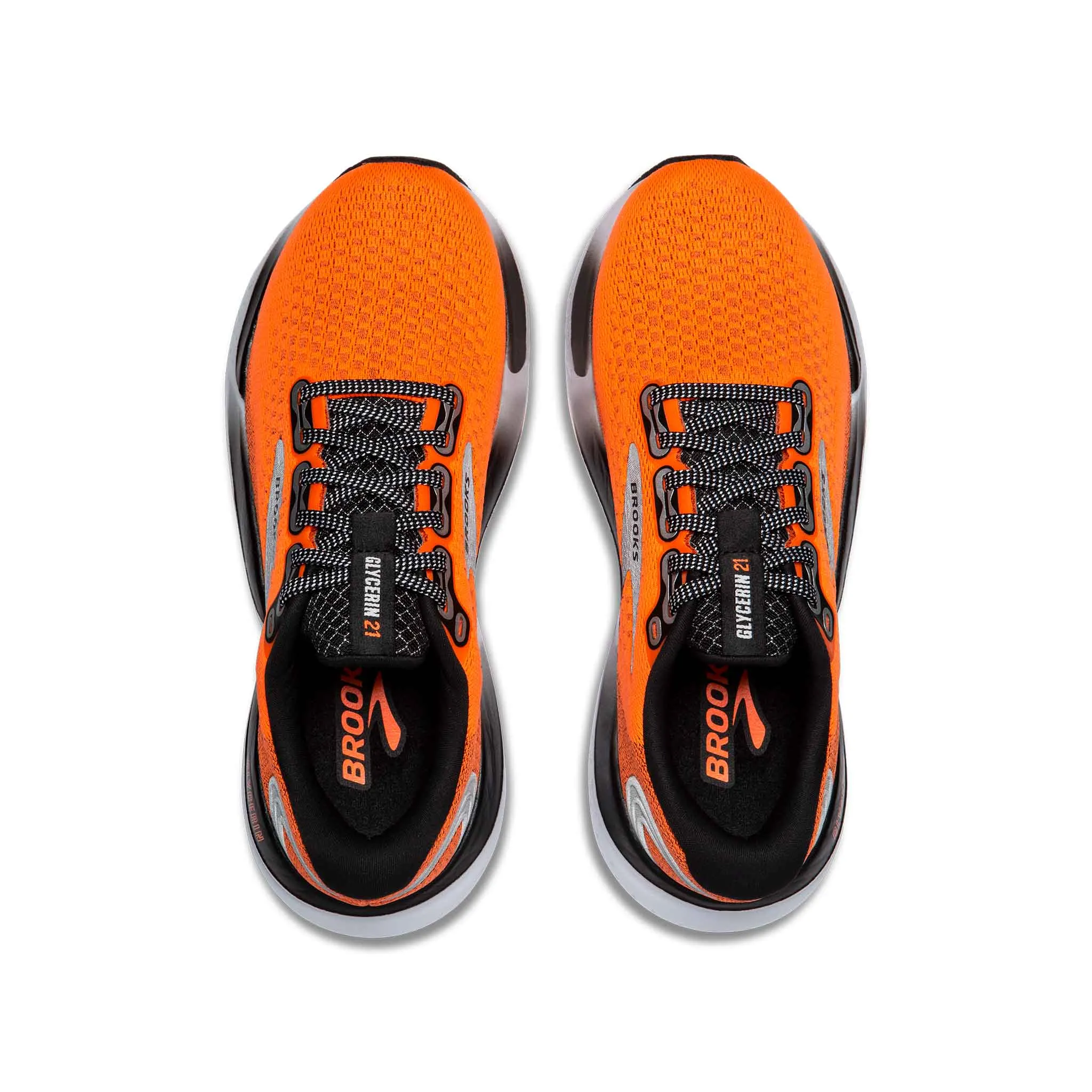 Brooks | Women's Glycerin 21 Running Shoes - Orange/Black/White