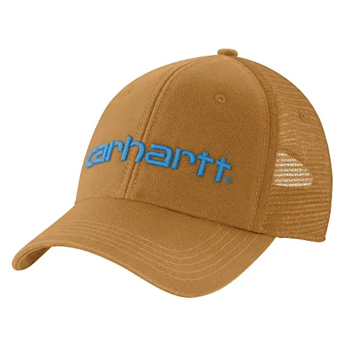 Carhartt 101195 Men's Canvas Mesh-Back Logo Graphic Cap