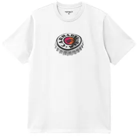 Carhartt WIP Mens Bottle Cap T Shirt White