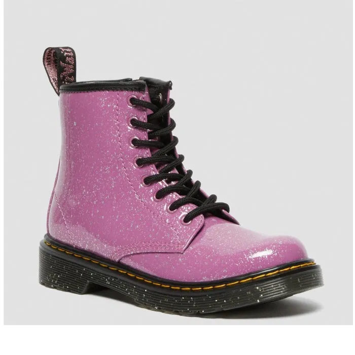 Dr Martens Kids - 1460 Junior Dark Pink Glitter Boot