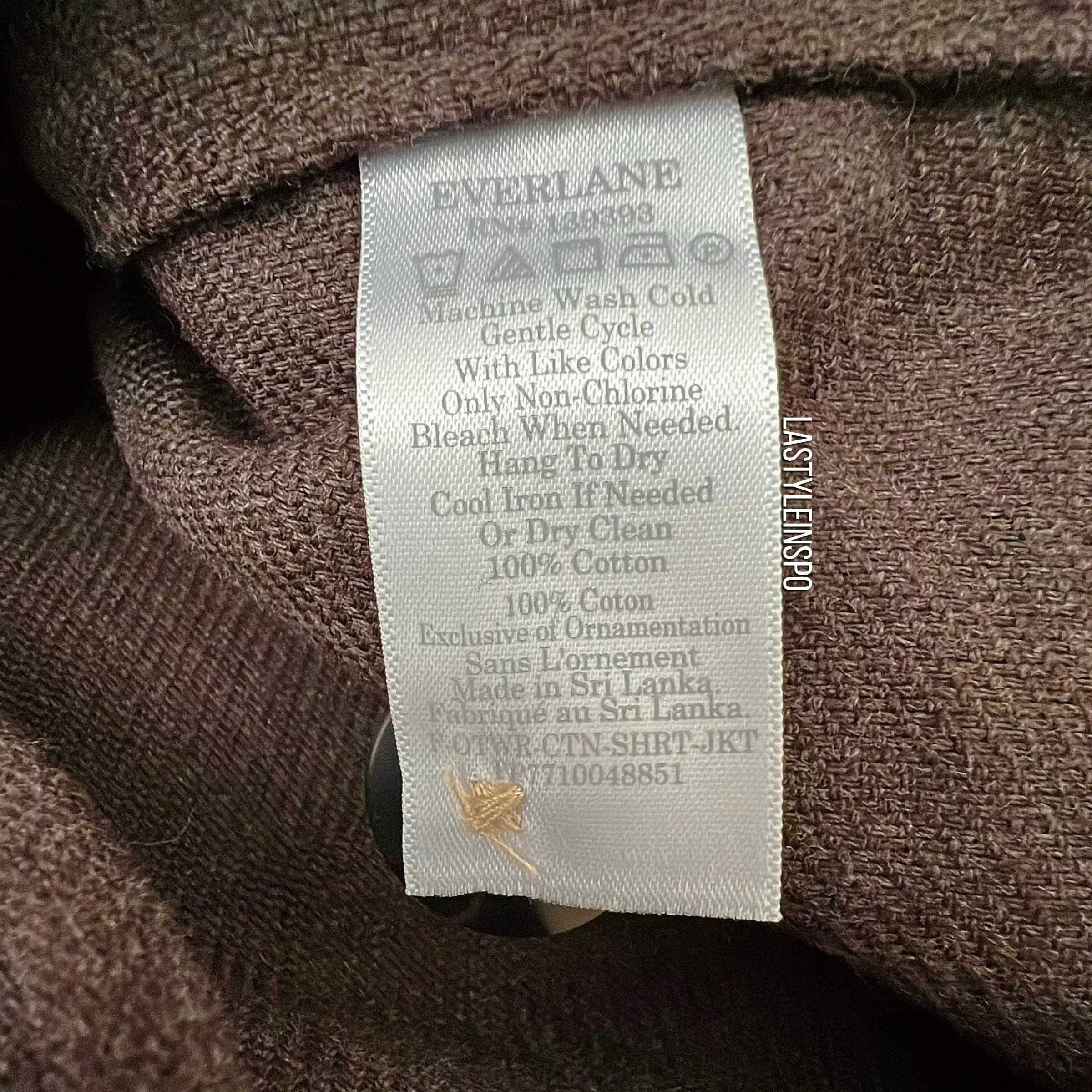 Everlane Mens Shirt Heavy Brown Pockets Size S