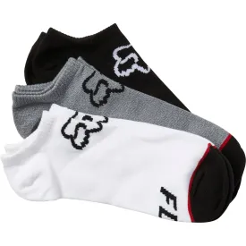 Fox Racing  3 Pack Fox No Show Socks Logo Cotton Casual Arch Support Cushioning