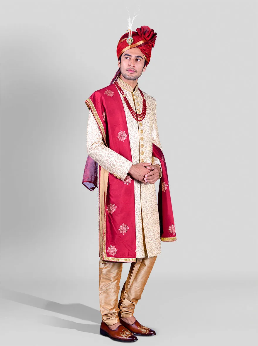 Golden Sherwani | Azania