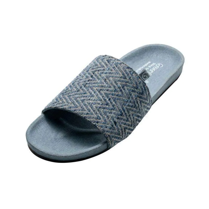 Grey Meander Sustainable and Vegan Slides