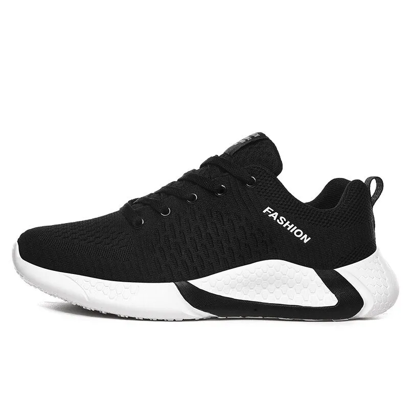 Hnzxzm Man Sneakers Men's Shoes Breathable Sneakers Men Lacing Outdoor Jogging Shoes Black Shoes for Men Casual Shoes Men Black