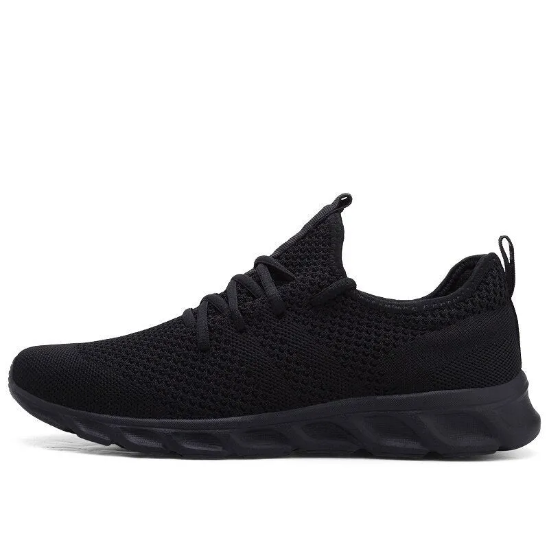 Hnzxzm Man Sneakers Men's Shoes Breathable Sneakers Men Lacing Outdoor Jogging Shoes Black Shoes for Men Casual Shoes Men Black