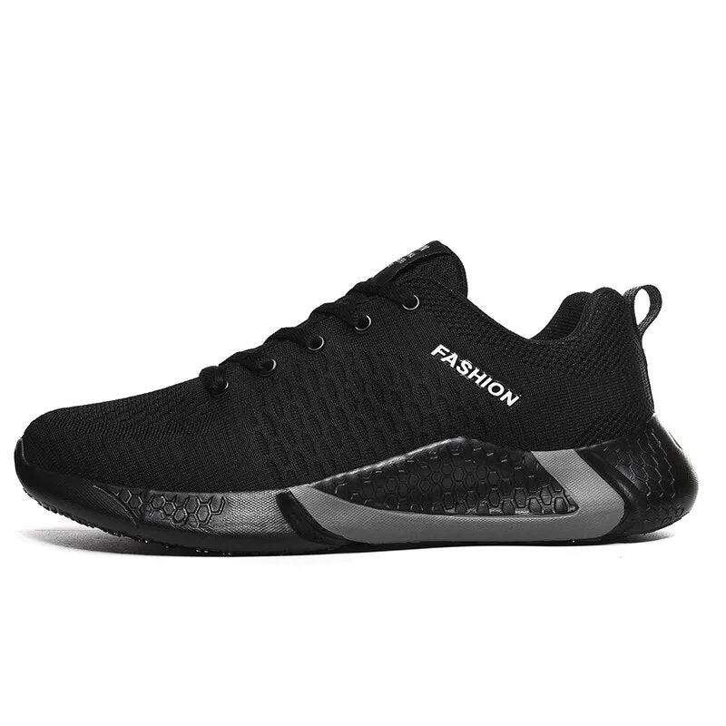 Hnzxzm Man Sneakers Men's Shoes Breathable Sneakers Men Lacing Outdoor Jogging Shoes Black Shoes for Men Casual Shoes Men Black