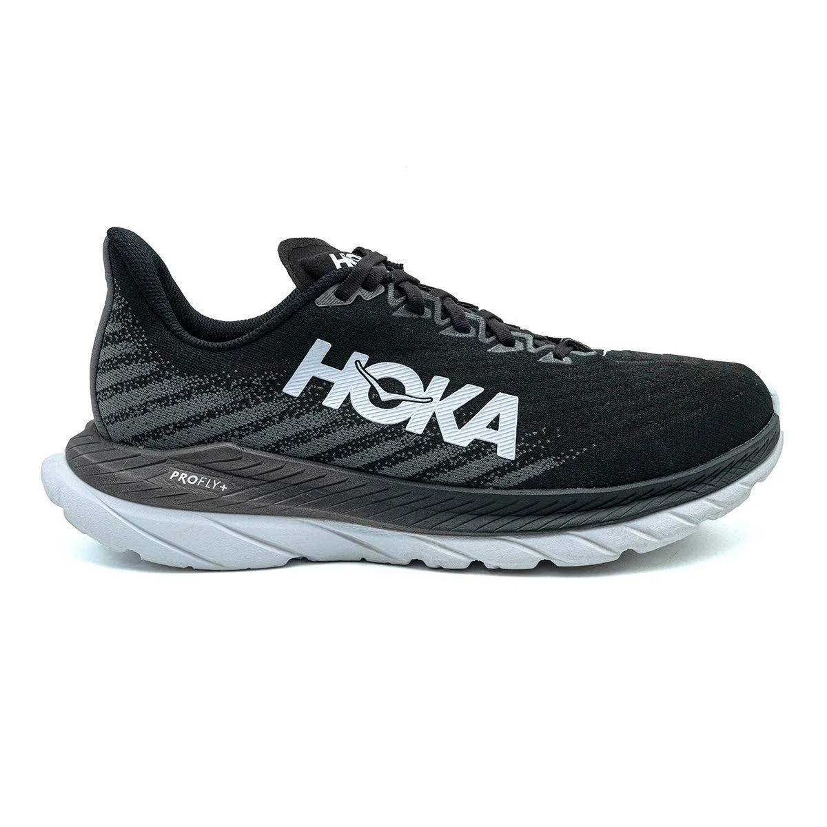 Hoka Mach 5 Sport Shoes Fabric Black Colour For Men