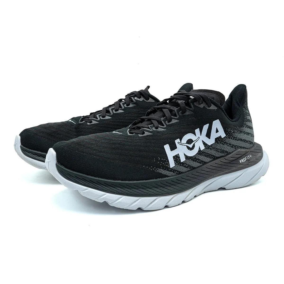 Hoka Mach 5 Sport Shoes Fabric Black Colour For Men