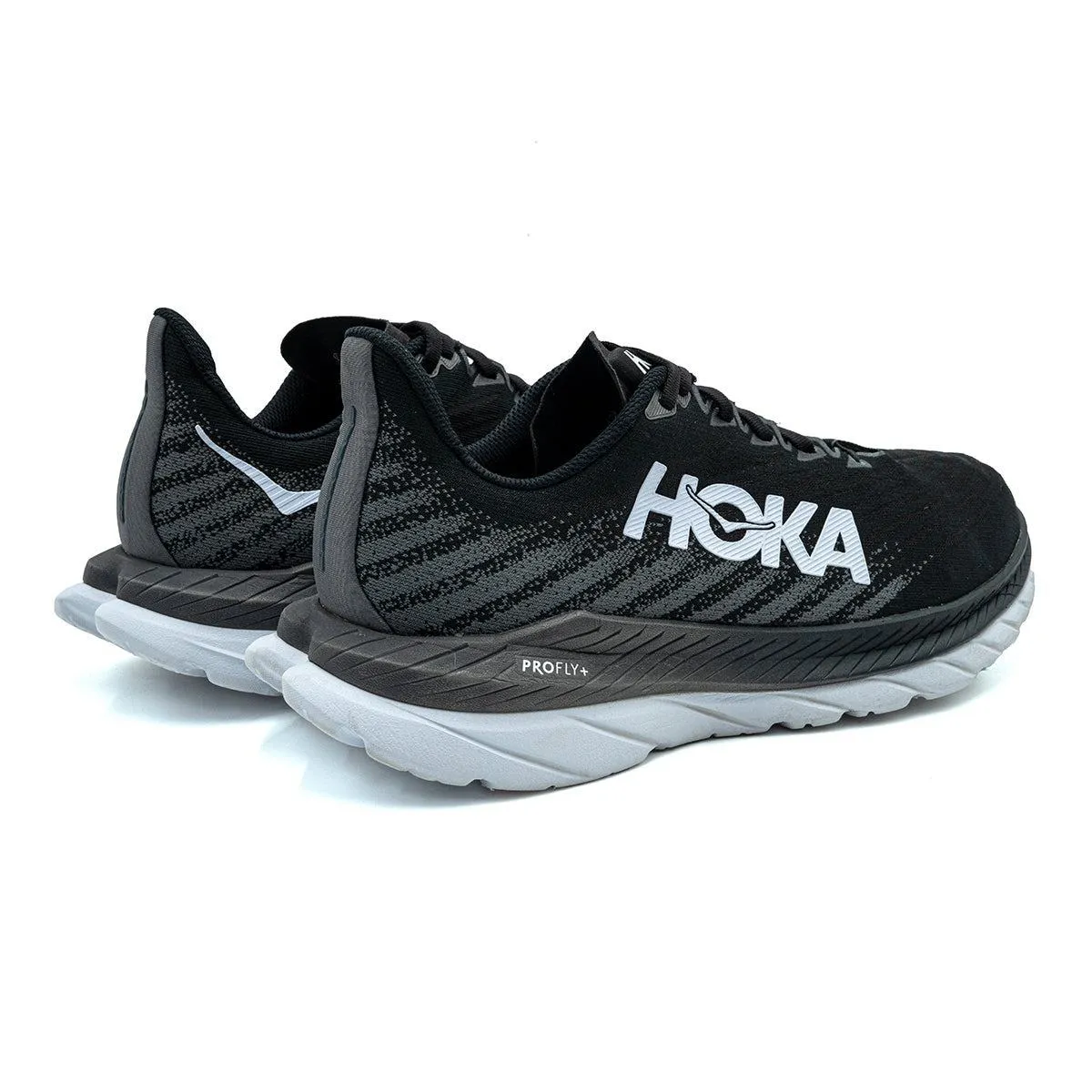 Hoka Mach 5 Sport Shoes Fabric Black Colour For Men