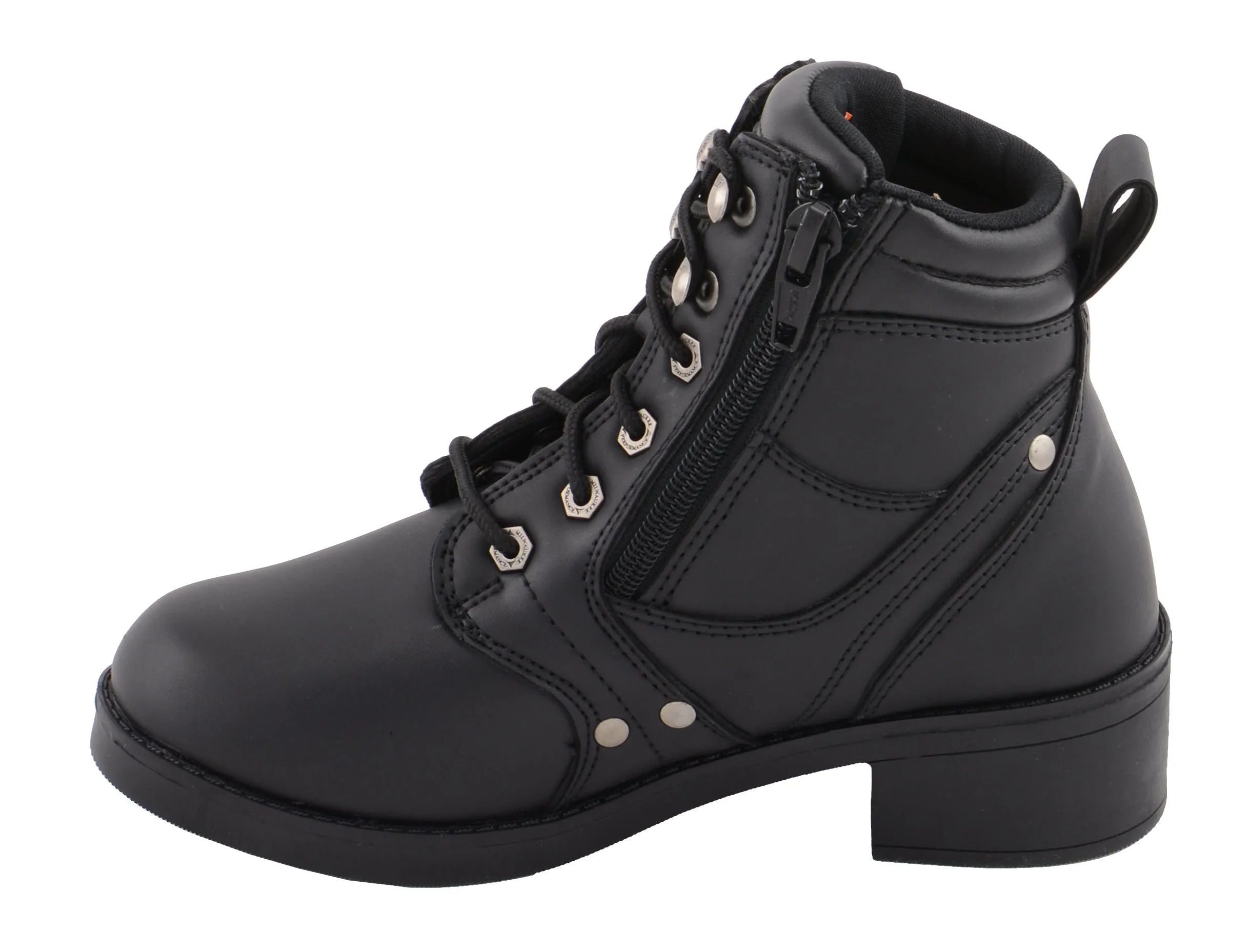 Kid's Side Zipper Plain Toe Boot