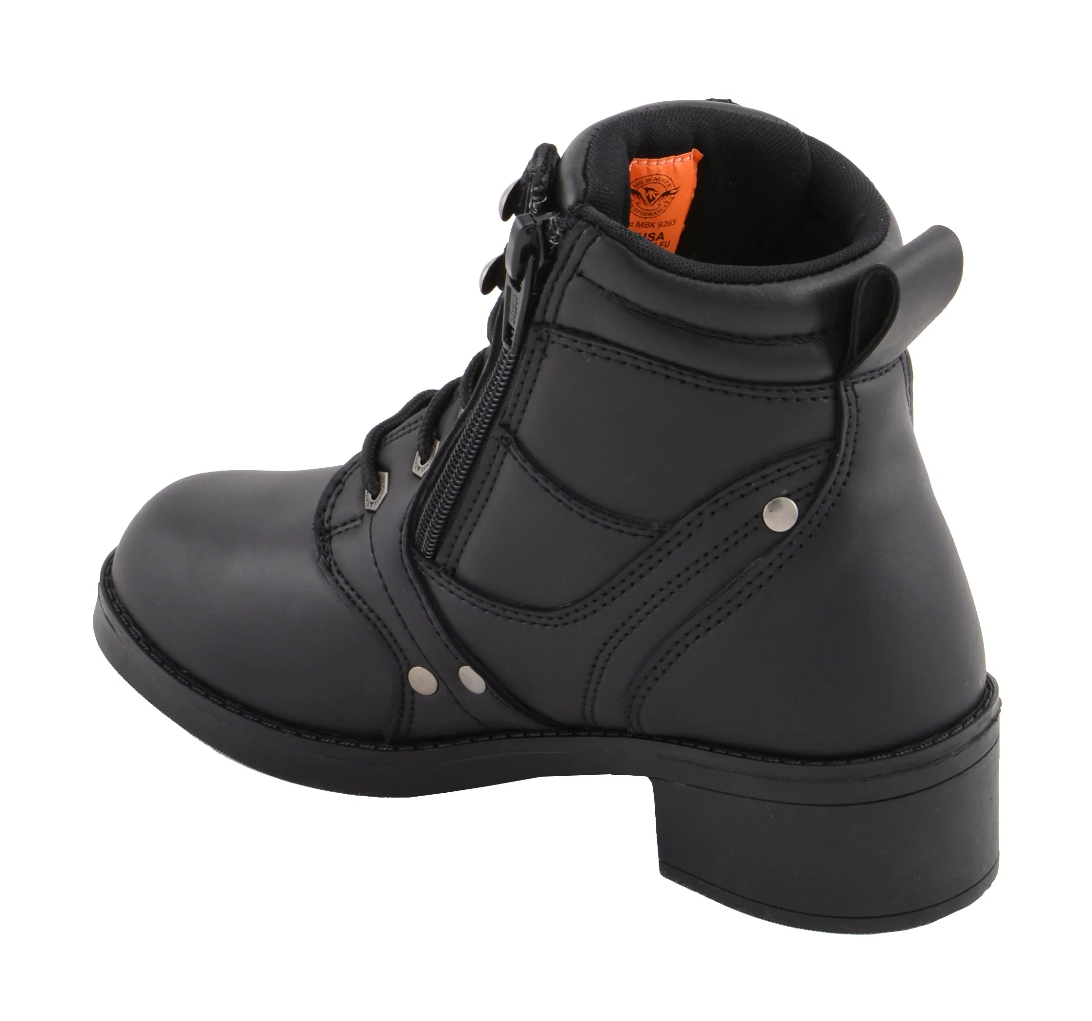 Kid's Side Zipper Plain Toe Boot