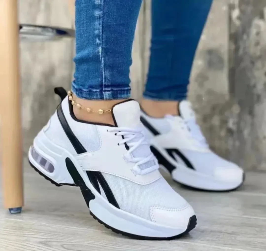 Ladies Casual Wedged Trainers