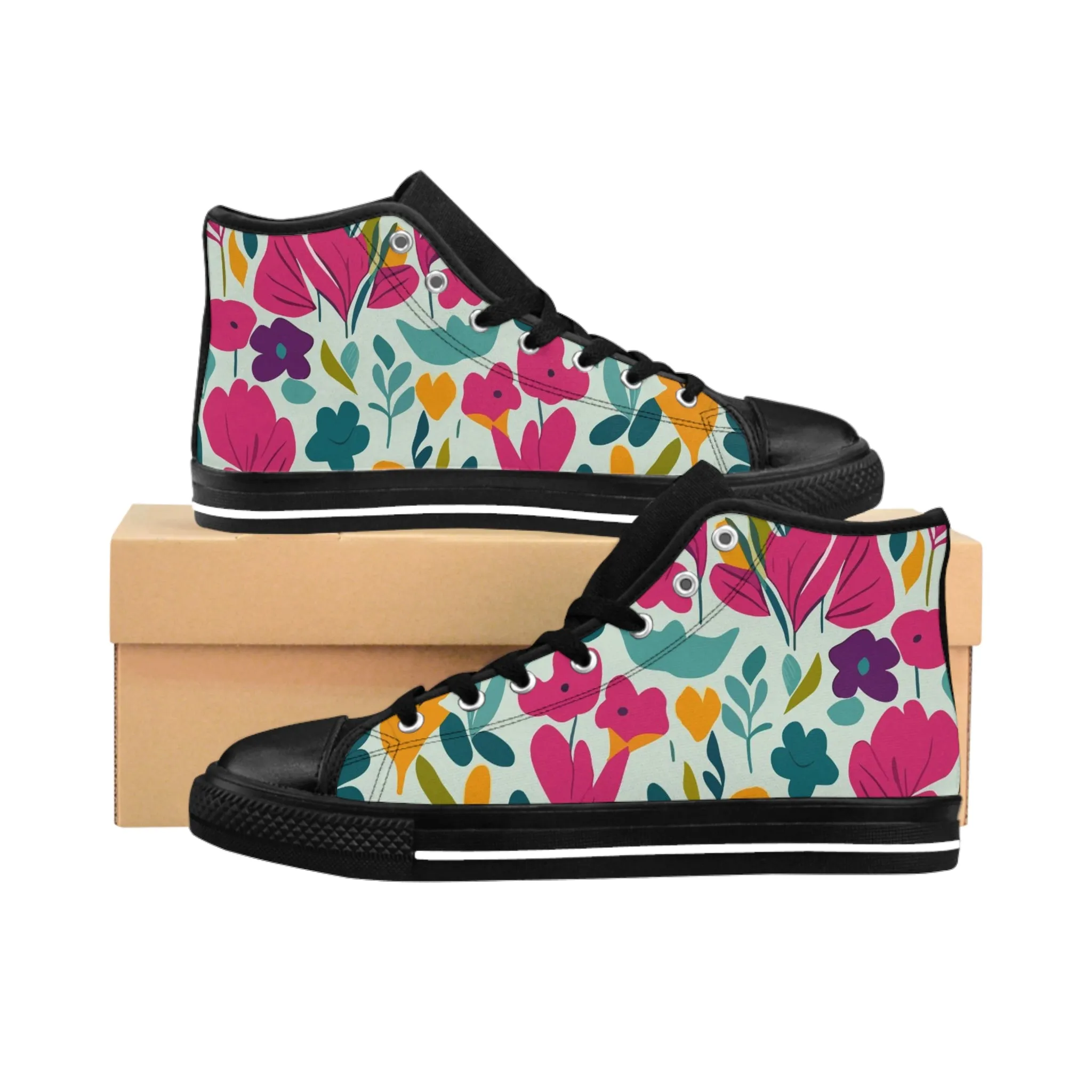 Light flowers - Inovax Women's Classic Sneakers