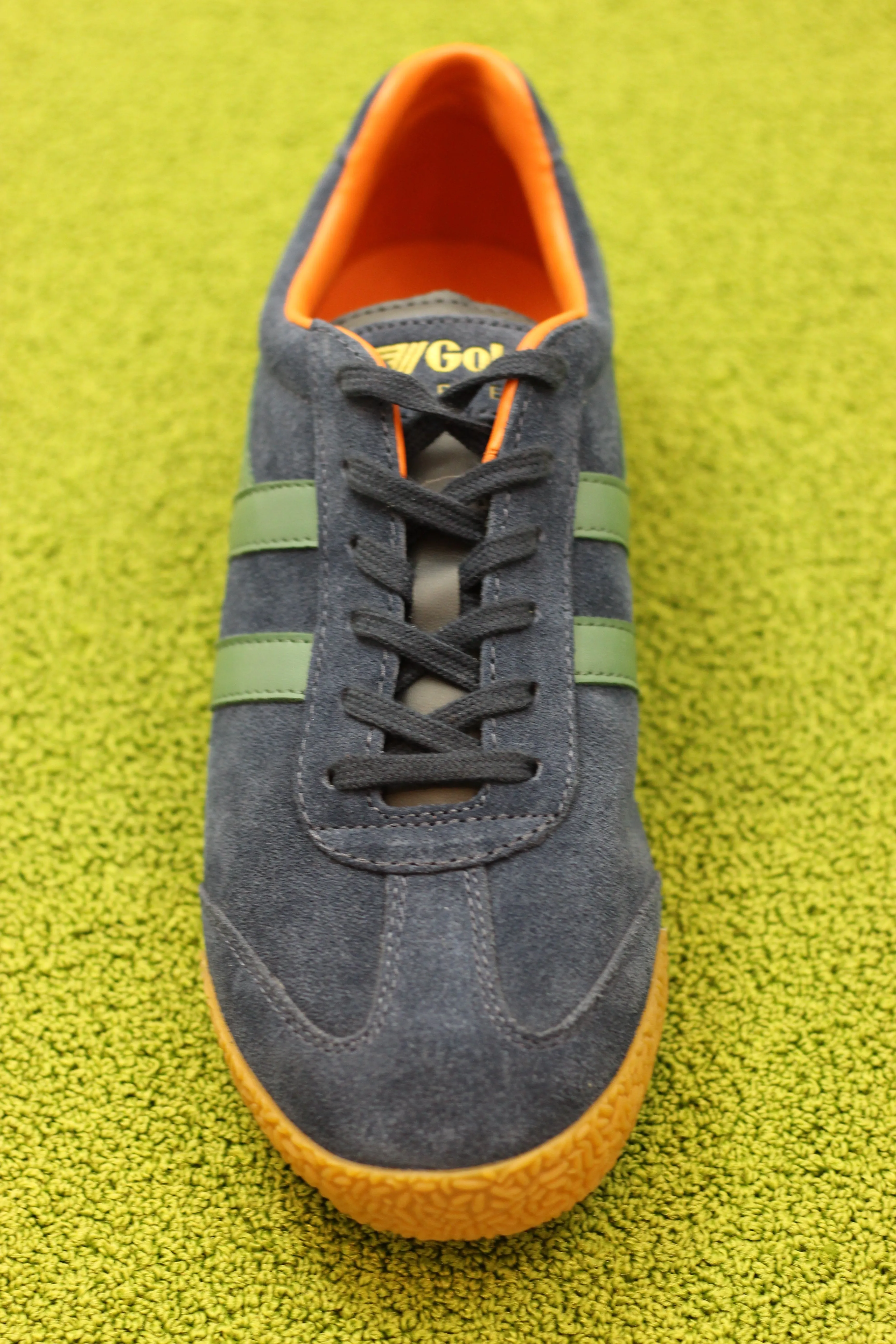 Men's Harrier Sneaker - Navy/Sage/Orange Suede/Leather