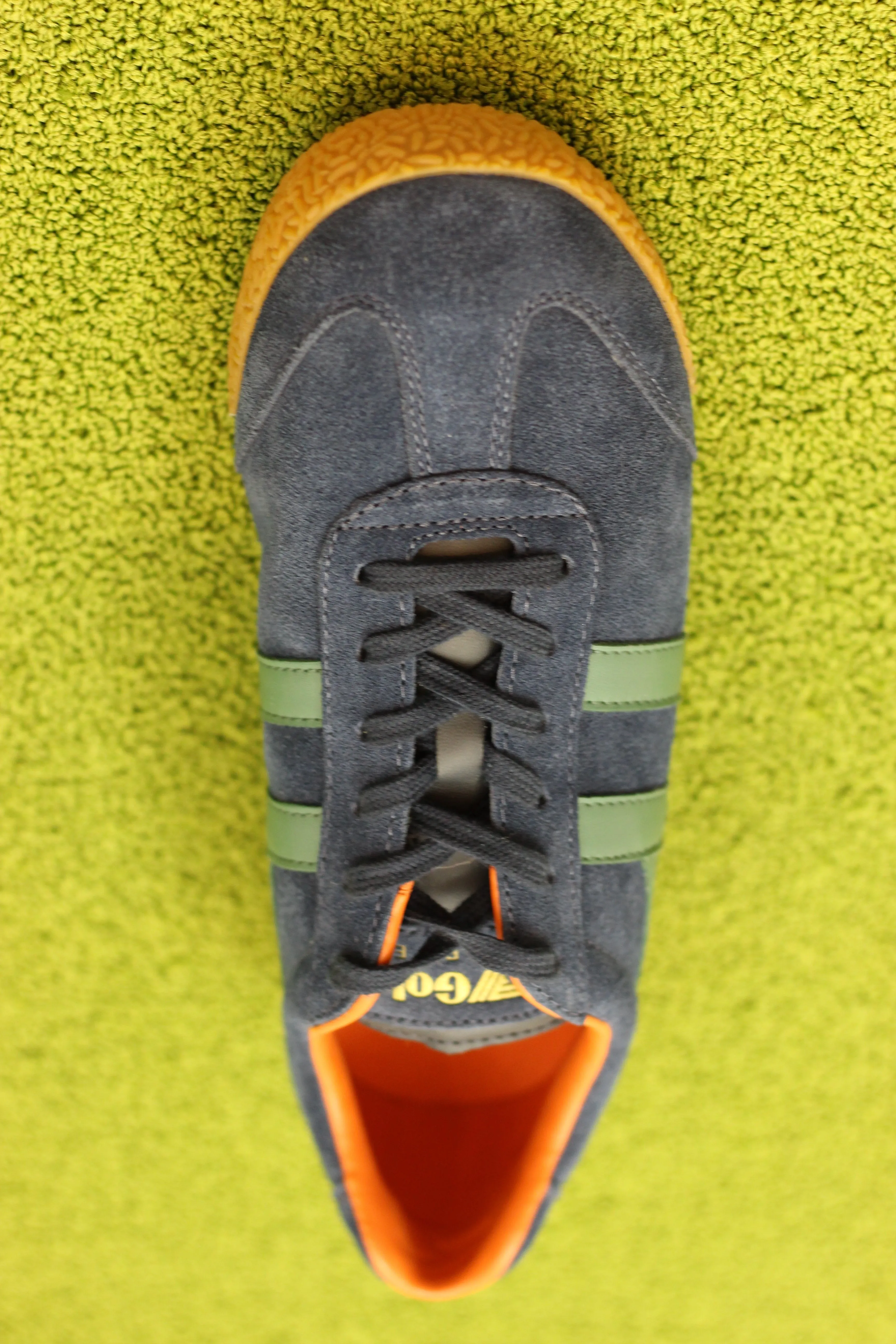 Men's Harrier Sneaker - Navy/Sage/Orange Suede/Leather