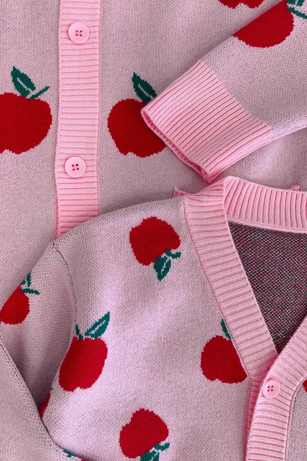 Mom & Me - Pink Apple Cardigan