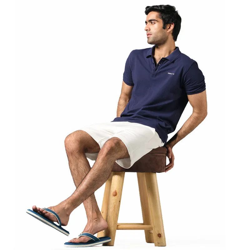 Neeman's Navy Polo T-Shirt for Men | Organic Cotton