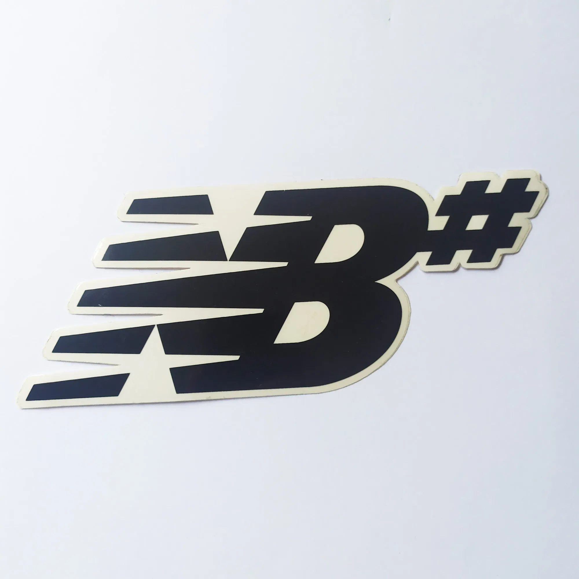 New Balance Skateboard Footwear Sticker - Black, 19.5 cm