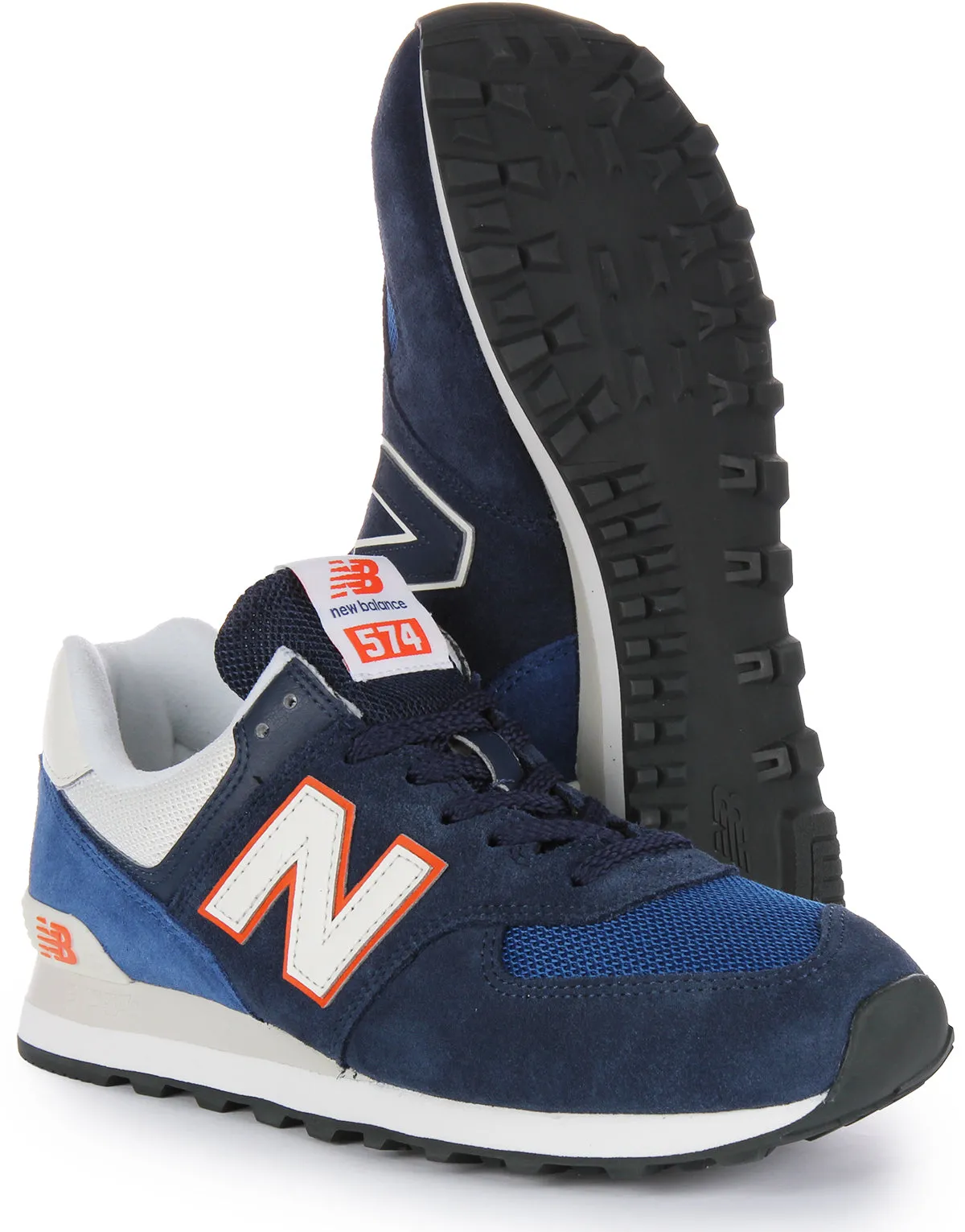 New Balance U574 XR2 In Navy Orange