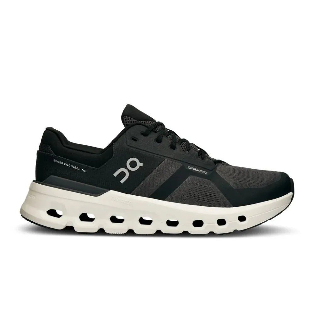 On Men's Cloudrunner 2 (Wide Width) - Eclipse/Black