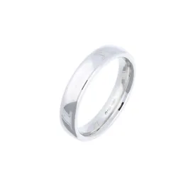 Platinum 4mm plain court band