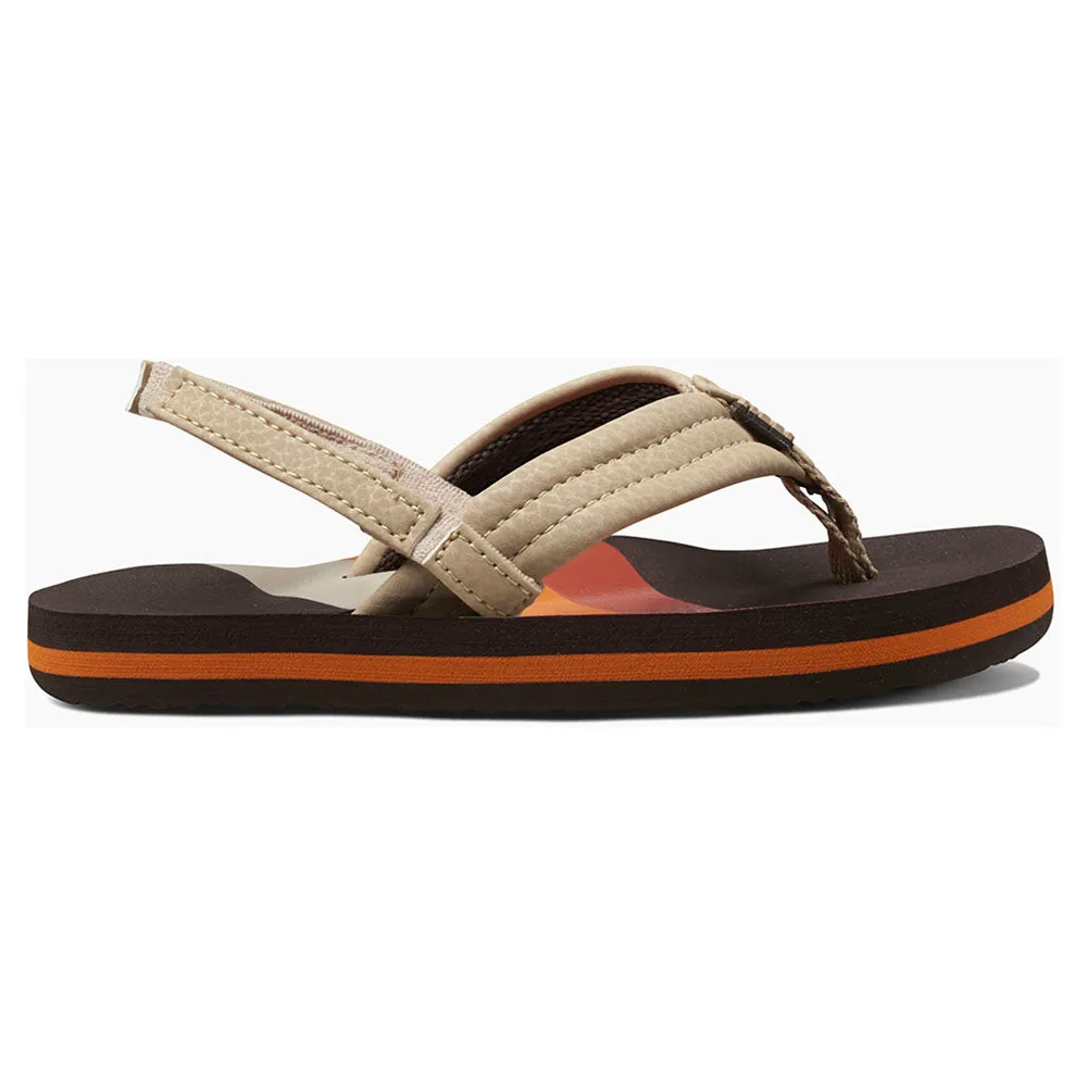 Reef Kid's Ahi Sandals - 70s Brown