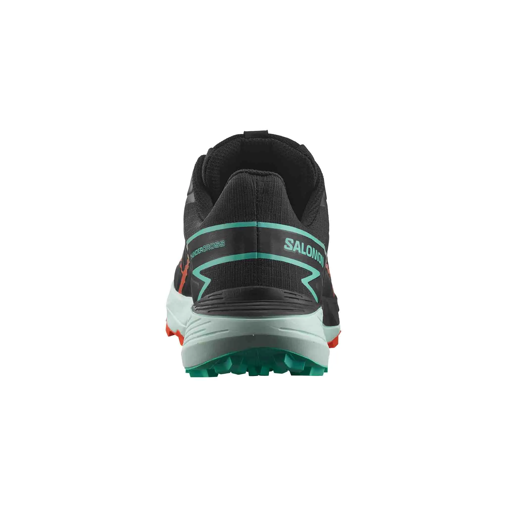 Salomon | Men's Thundercross Running Shoes - Black/Cherry Tomato/Electric Green