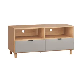 Simple TV Cabinet 120 - Oak & Grey