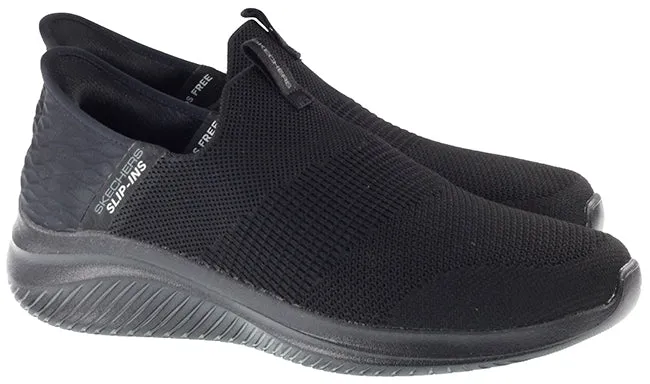 Skechers Trainers Mens Slip Ins Ultra Flex 3.0 Smooth Step Black