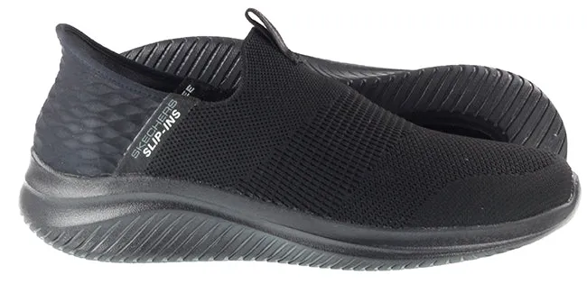 Skechers Trainers Mens Slip Ins Ultra Flex 3.0 Smooth Step Black