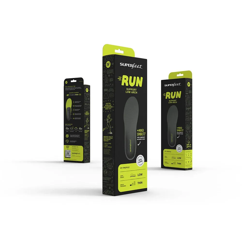 Superfeet Carbon Run Support Low Arch Insoles