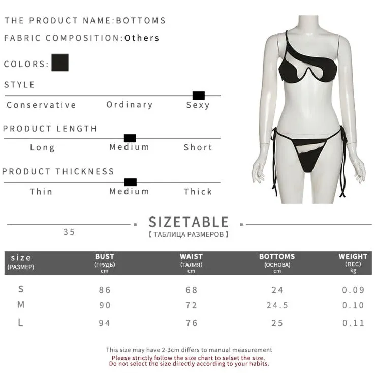 TEEK - Mesh Bandage Patchwork Swimwear/Clubwear