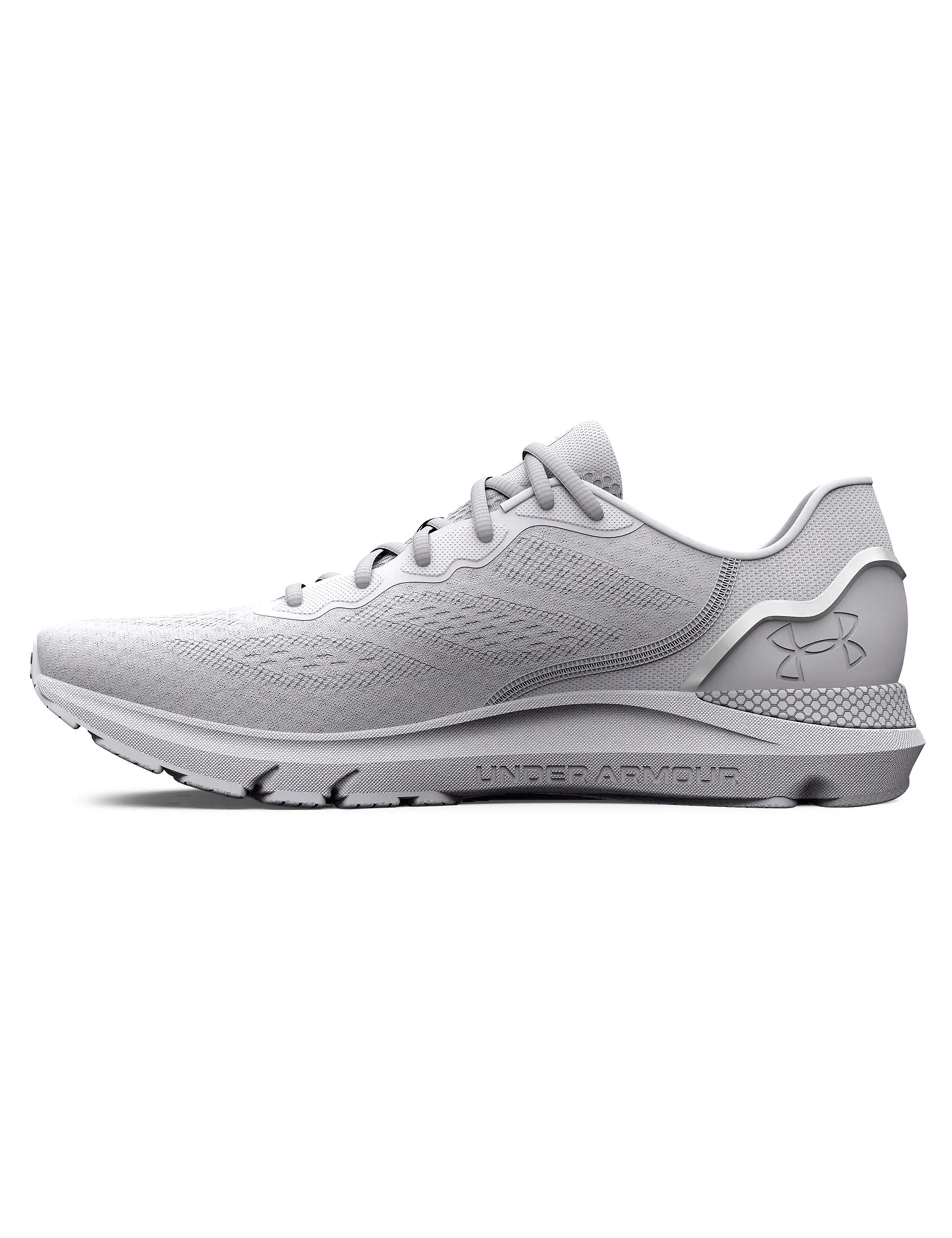 UA HOVR Sonic 6 Running Shoes - White/Metallic Silver