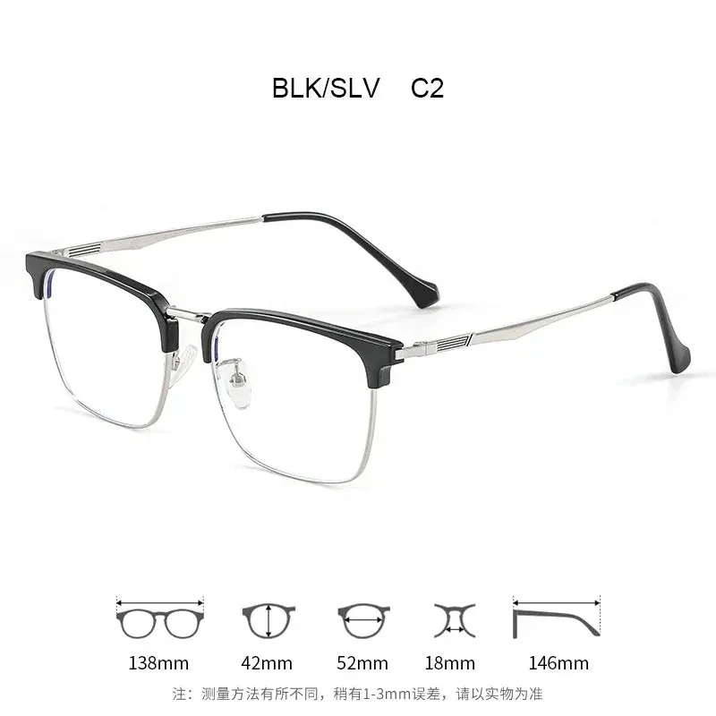 Vicky Mens Full Rim Square Alloy Reading Glasses Ke001