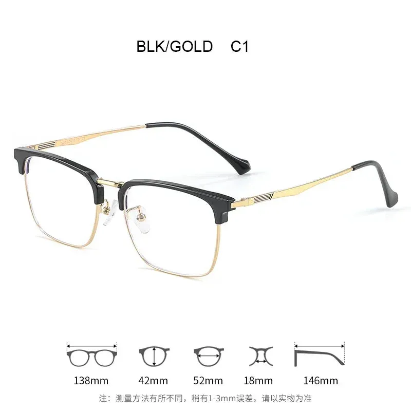 Vicky Mens Full Rim Square Alloy Reading Glasses Ke001