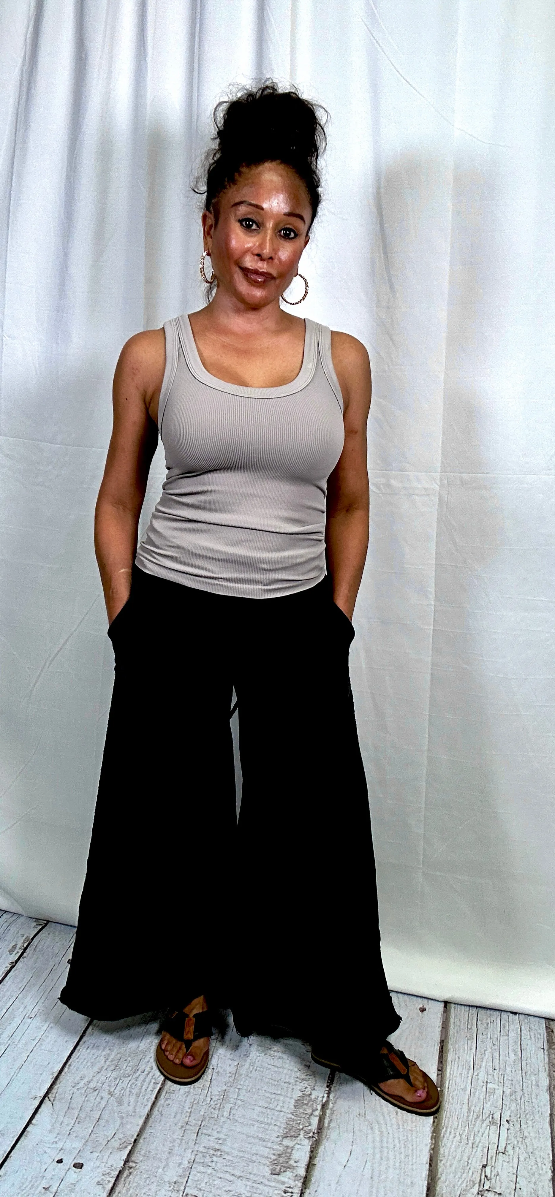 Washed Wide Leg Sweatpants